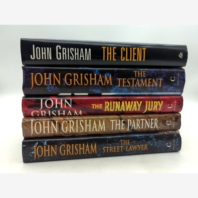 5x John Grisham Hardcover Bundle: Client, Testament, Partner, Runaway Jury... by John Grisham — photo 2