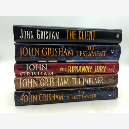 5x John Grisham Hardcover Bundle: Client, Testament, Partner, Runaway Jury... by John Grisham — photo 2