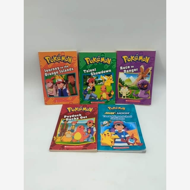 5x Pokemon Book Bundle: School Challenge, Talent Showdown, Psyduck… by Tracey West book cover