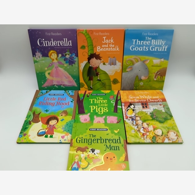 7x First Readers Girls/Boys Book Bundle - Parraggon Books, Learn Stage 1 Reading by First Readers book cover