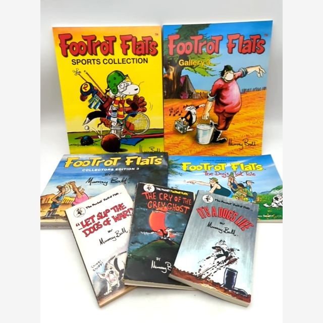 7x Footrot Flats Murray Ball Lot: Sports Collection; Dog's Tale; Cry Grey Ghost… by Murray Ball book cover