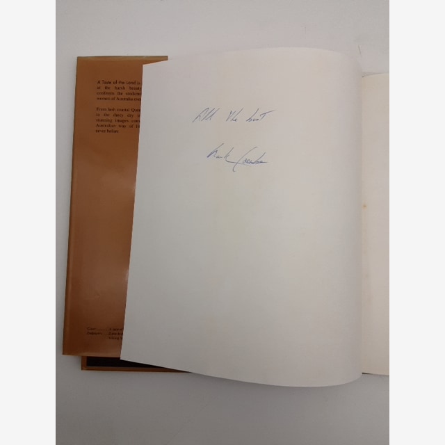 A Taste Of The Land by Mark Coombe (Hardcover, 1996) QLD Stockmen, Signed by Mark Coombe — photo 2