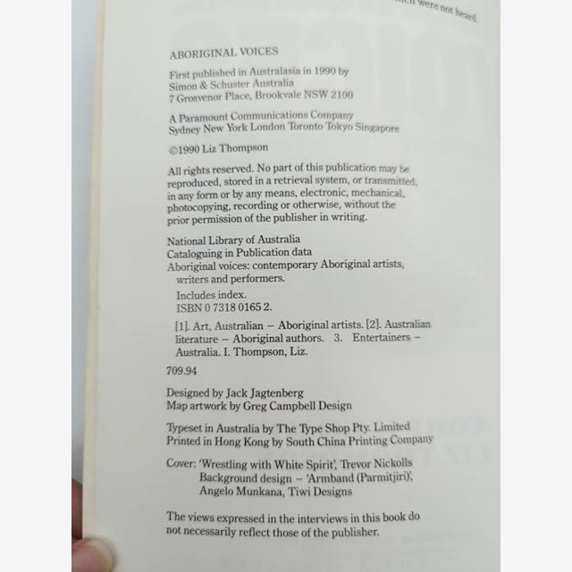 Aboriginal Voices Contemporary Artists & Writers Liz Thompson by Liz Thompson — photo 3