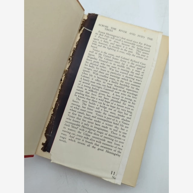 Across The River And Into The Trees by Ernest Hemingway (Cloth, 1950) — photo 3