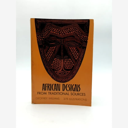 African Designs From Traditional Sources by Geoffrey Williams, Illustrated Book by Geoffrey Williams book cover