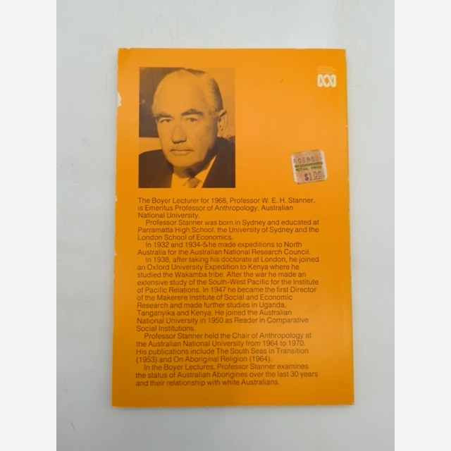 After the Dreaming by WEH Stanner, Anthropology, 1968 Boyer Lectures, Aboriginal by William Edward Hanley Stanner — photo 6