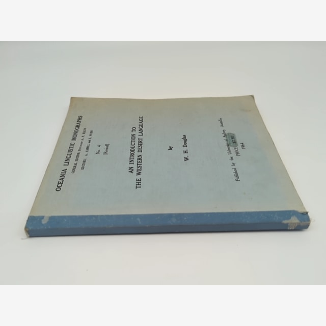 An Introduction To The Western Desert Language by Wilfrid Henry Douglas — photo 2