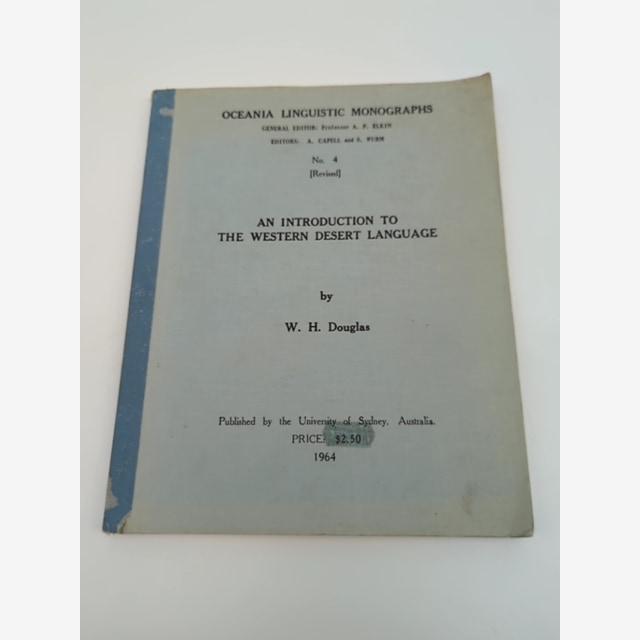 An Introduction To The Western Desert Language by Wilfrid Henry Douglas by Wilfrid Henry Douglas book cover