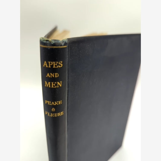 Apes and Men by Herbert John Fleure Harold Peake (Cloth, 1927) 1st Edition by Herbert John Fleure Harold Peake book cover