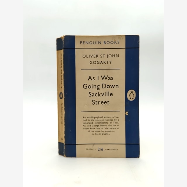 As Was Going Down Sackville Street by Oliver St J Gogarty (Paperback, 1954) by Oliver St J Gogarty book cover