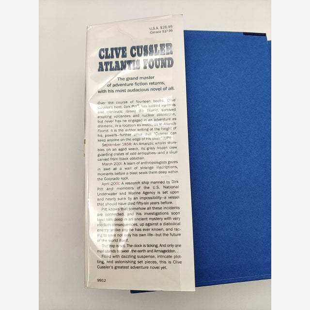 Atlantis Found: Dirk Pitt Adventure (dirk Pitt Adventures) Clive Cussler Signed by Clive Cussler — photo 5