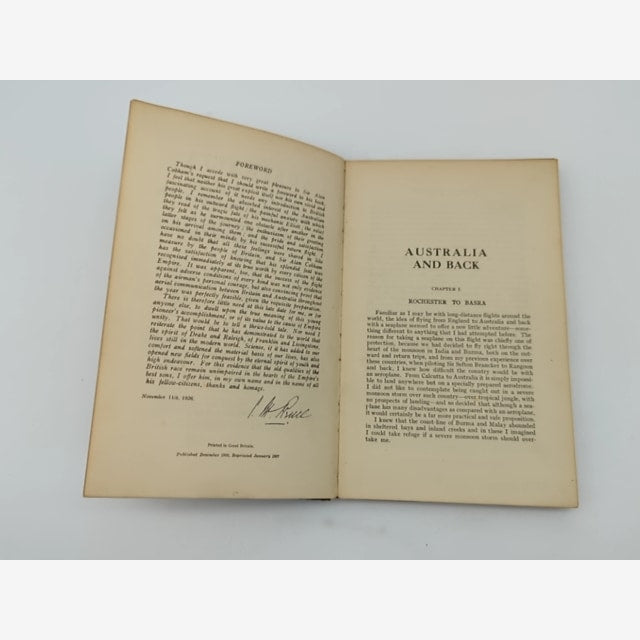 Australia and Back by Sir Alan Cobham (Hardcover) 1st Edition Aviation Book by Sir Alan Cobham — photo 4