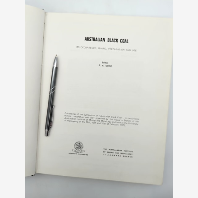Australian Black Coal: its occurrence, mining, preparation and use by AC Cook by Ac Cook — photo 4