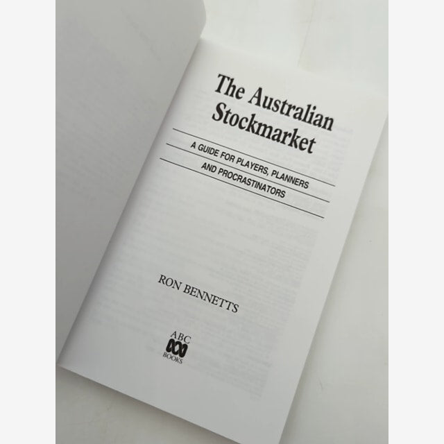 Australian Stockmarket Guide For Players Planners & Procrastinators Ron Bennett by Ron J. Bennetts — photo 4
