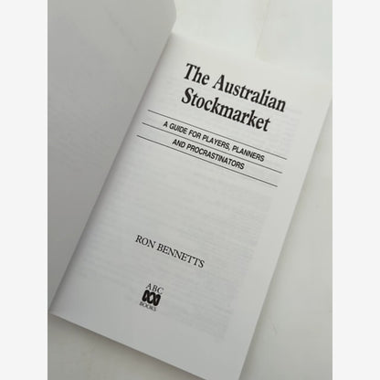 Australian Stockmarket Guide For Players Planners & Procrastinators Ron Bennett by Ron J. Bennetts — photo 4