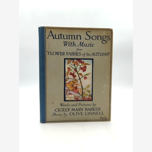 Autumn Songs With Music by Cicely Mary Barker (Hardcover, 1987) Children's by Cicely Mary Barker book cover