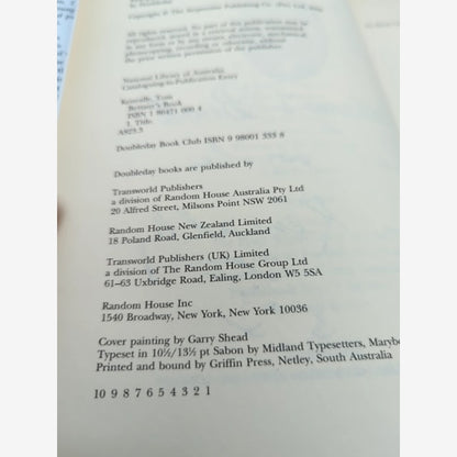 Bettany's book by Thomas Keneally (Hardcover, 2000) Signed, Australian Fiction by Thomas Keneally — photo 3