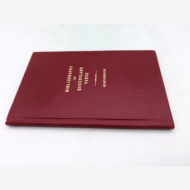 Bibliography of Queensland Verse by J H Hornibrook (Hardcover, 1953) Poetry by J H Hornibrook — photo 5
