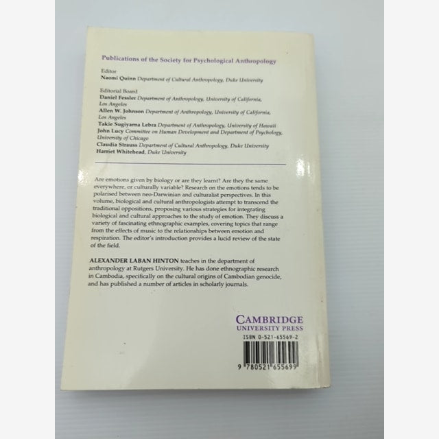 Biocultural Approaches To The Emotions by Alexander Laban Hinton, Anthropology by Daniel Fessler — photo 5