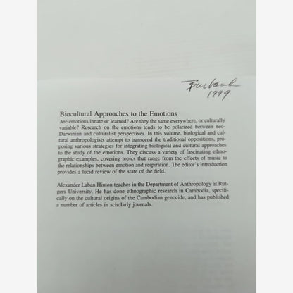 Biocultural Approaches To The Emotions by Alexander Laban Hinton, Anthropology by Daniel Fessler — photo 6