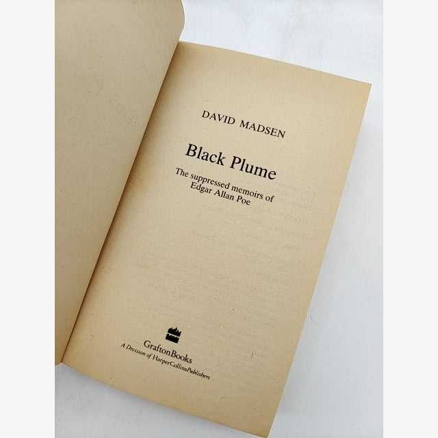 Black Plume: Suppressed Memoirs of Edgar Allan Poe by David Madsen, 1991 by David Madsen — photo 2
