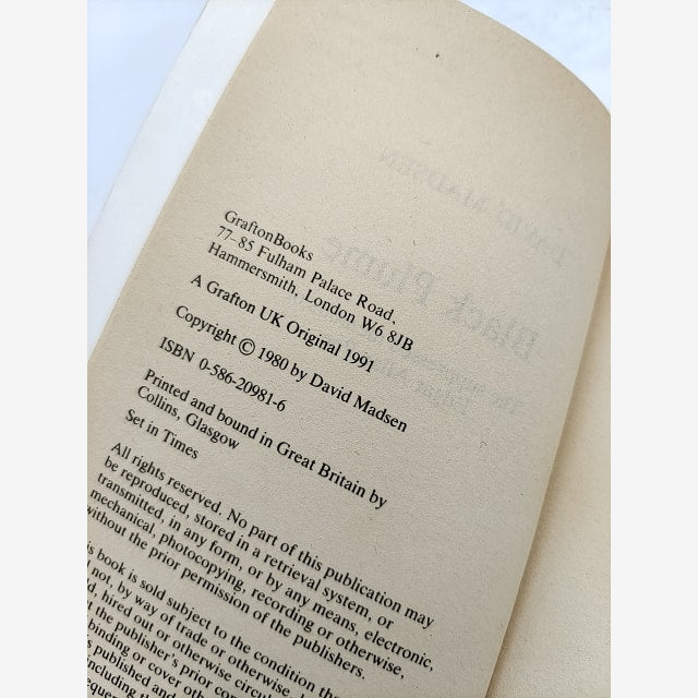 Black Plume: Suppressed Memoirs of Edgar Allan Poe by David Madsen, 1991 by David Madsen — photo 4