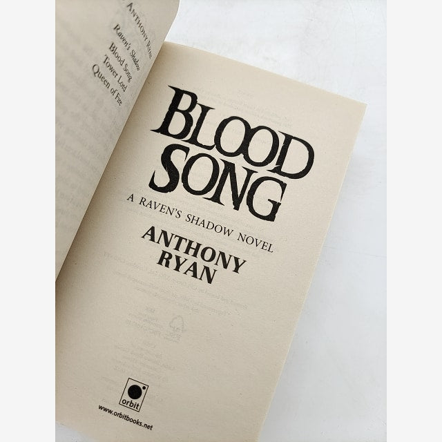 Blood Song: Book Of Raven's Shadow by Anthony Ryan (Paperback, 2014) Fantasy by Anthony Ryan — photo 2
