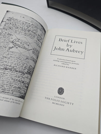 Brief Lives By John Aubrey Folio Society Edition British History by John Aubrey — photo 10