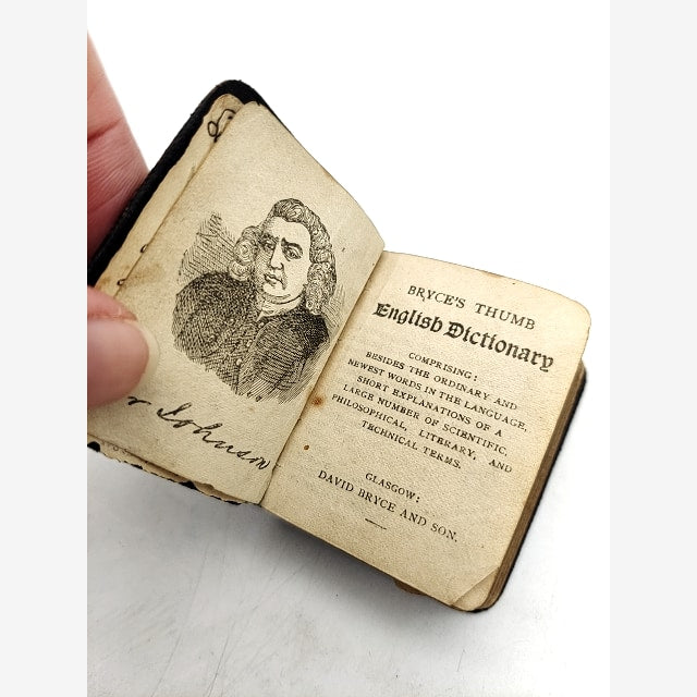 Bryce's Thumb English Dictionary by David Bryce (Leather, 1894) Reference by David Bryce — photo 4