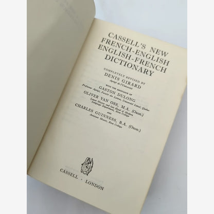 Cassell's New French Dictionary by Denis Girard (Leather, 1962) Reference by Denis Girard — photo 3