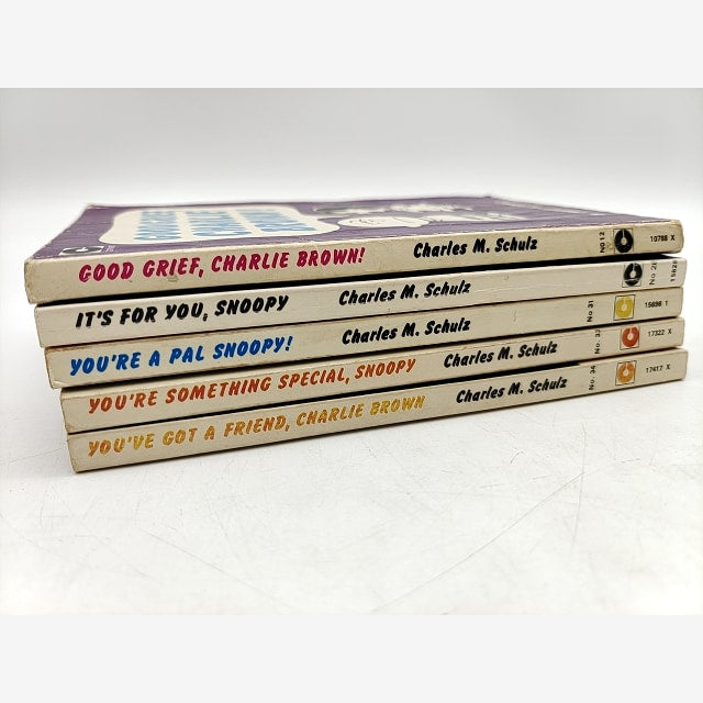 Charles M Schulz Paperback Bundle 5x Charlie Brown Snoopy Vintage Paperbacks by Charles M Schulz — photo 3