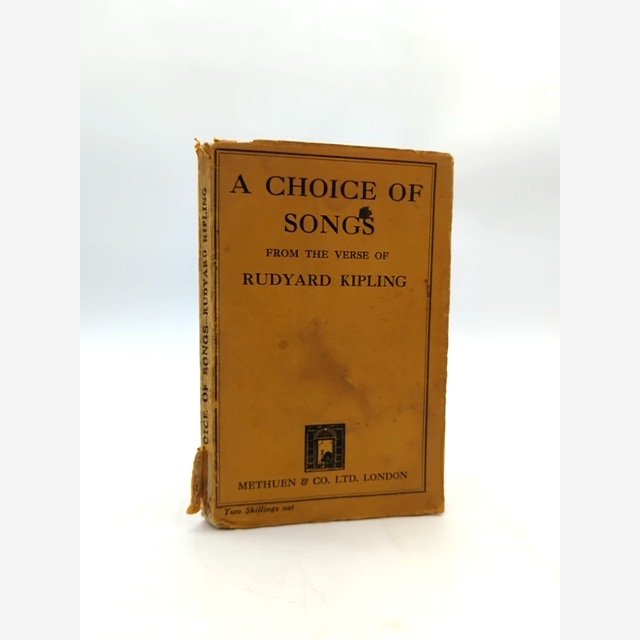 Choice Of Songs by Rudyard Kipling (Softcover, Wraps, 1925) Literature & Fiction by Rudyard Kipling book cover