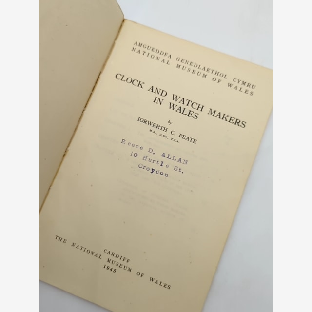 Clock And Watch Makers In Wales by Iorwerth C Peate (Paperback, 1945) by Iorwerth C Peate — photo 6