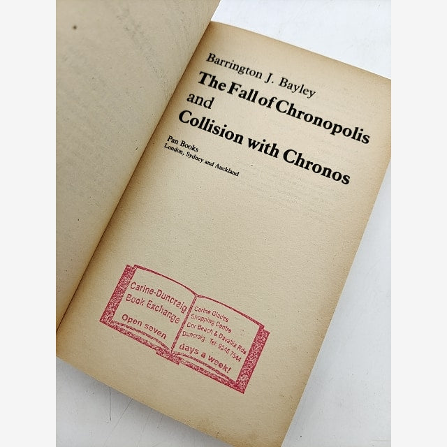 Collison With Chronos And The Fall Of Chronopolis by Barrington J Bayley by Barrington J. Bayley — photo 5