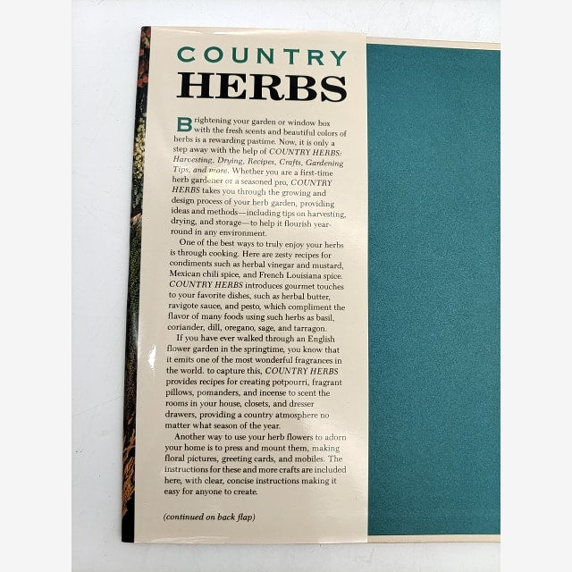 Country Herbs by Kathi Keville (1992) Techniques, Recipes, Garden, Cooking, Uses by Kathi Keville — photo 4