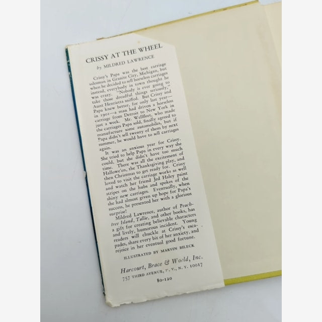 Crissy at the Wheel by Mildred Lawrence (Hardcover, 1952) 1st Edition Fiction by Mildred Lawrence — photo 4