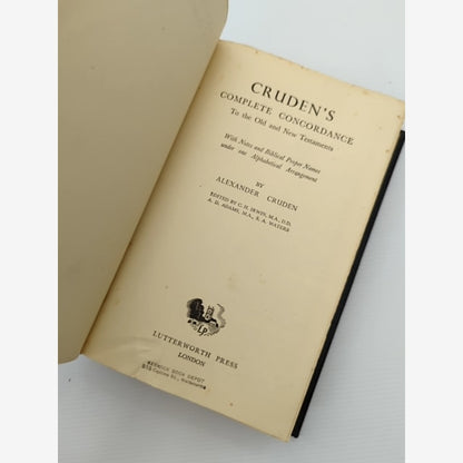 Cruden's Complete Concordance by Alexander Cruden (Hardcover, 1951) by Alexander Cruden — photo 2