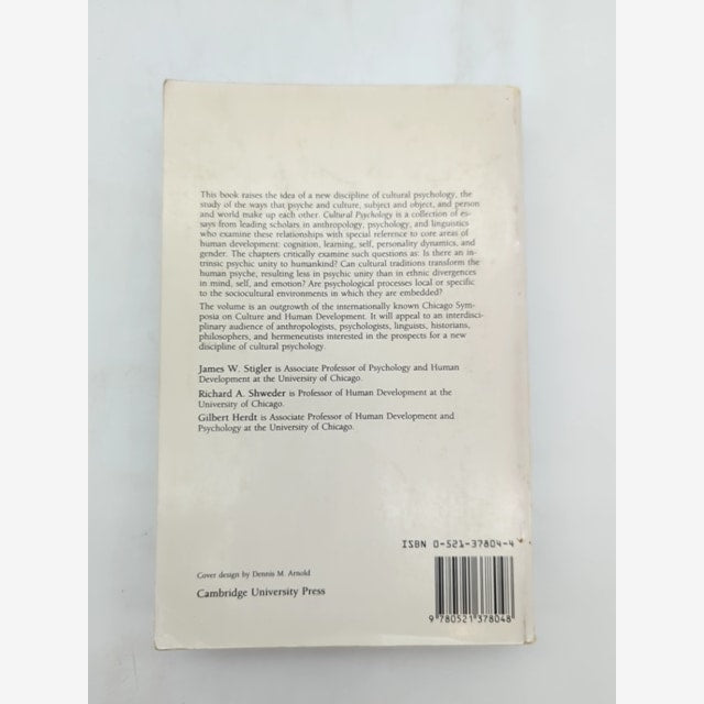Cultural Psychology Essays On Comparative Human Development, Richard A. Schwede by Richard A. Schweder — photo 5