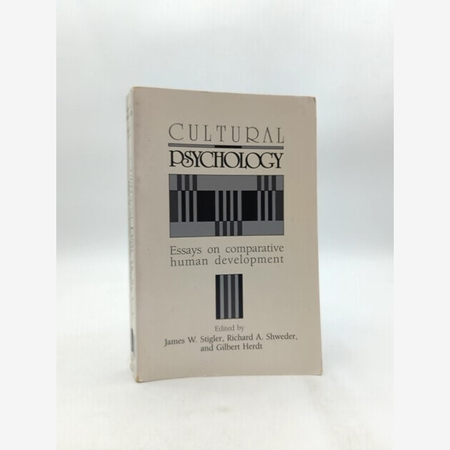 Cultural Psychology Essays On Comparative Human Development, Richard A. Schwede by Richard A. Schweder book cover