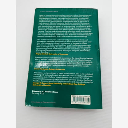 Culture And Depression Studies In The Anthropology And Cross-cultural Psychiatry by Byron J. Good — photo 4