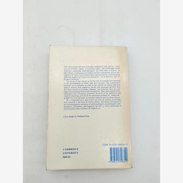 Culture Theory Essays On Mind, Self And Emotion, Robert Alan Levine Richard A S by Robert A. Levine — photo 5