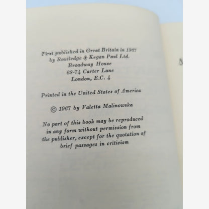 Diary In The Strict Sense Of The Term by Bronislaw Makinowski (Hardcover, 1967) by Bronislaw Makinowski — photo 3