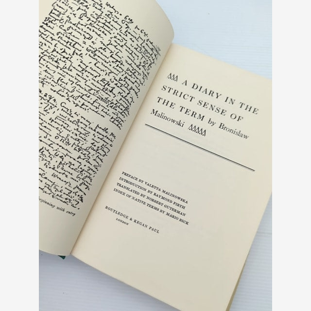 Diary In The Strict Sense Of The Term by Bronislaw Makinowski (Hardcover, 1967) by Bronislaw Makinowski — photo 5