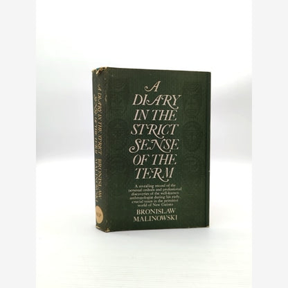 Diary In The Strict Sense Of The Term by Bronislaw Makinowski (Hardcover, 1967) by Bronislaw Makinowski book cover