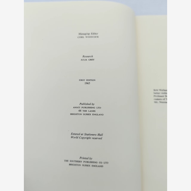 Dictionary Of Contemporary Violin And Bowmakers by Cyril Woodcock by Cyril Woodcock — photo 5