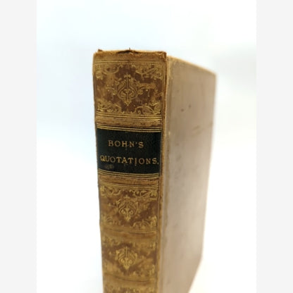 Dictionary Of Quotations From The English Poets by Henry G Bohn (Leather, 1881) by Henry G Bohn book cover