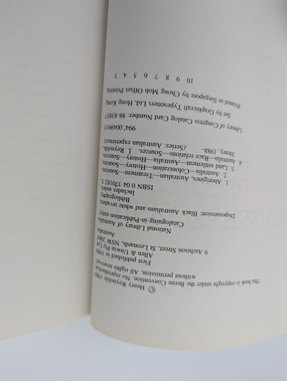 Dispossession: Black Australians And White Invaders by Henry Reynolds by Henry Reynolds — photo 3