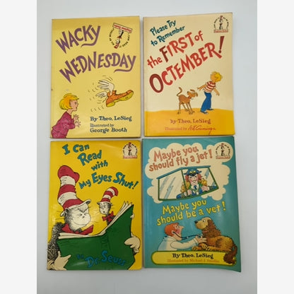Dr Seuss & Theo Lesieg Paperback Bundle 4x Paperback Books, all First Edition… by "Dr Seuss Theo Lesieg" book cover