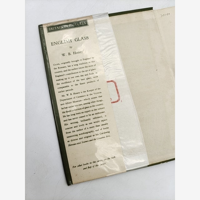 English Glass by W B Honey (Hardcover, 1946) by W B Honey — photo 3