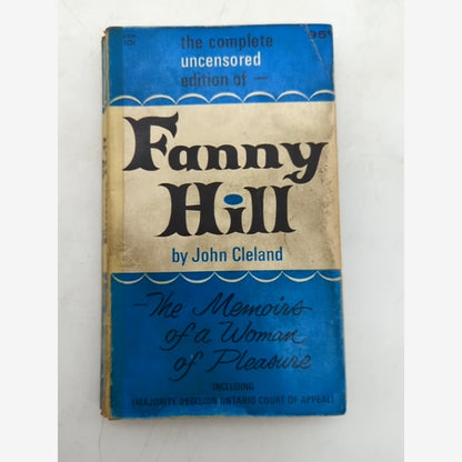 Fanny Hill by John Cleland (Paperback, 1964) 1st Ed, Complete Uncensored, Erotic by John Cleland book cover